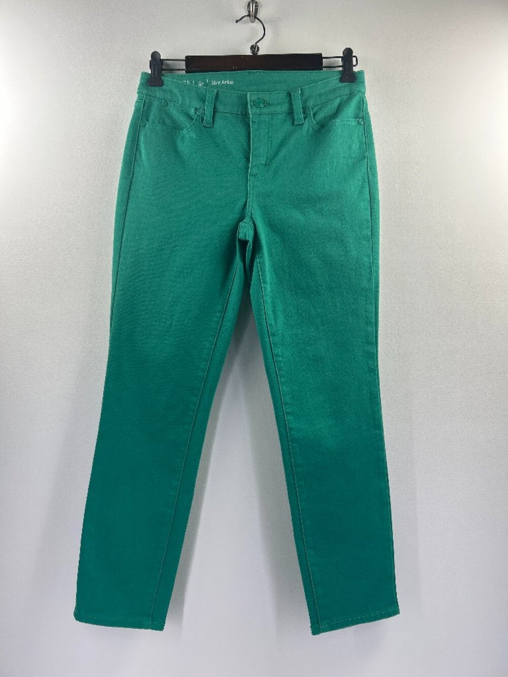 Talbots Flawless Kelly Green Slim Ankle Jeans Size 4P